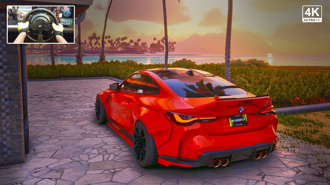 The Crew Motorfest BMW M4 Competition LBWK Edition steering wheel gameplay [ 4K 60 ]