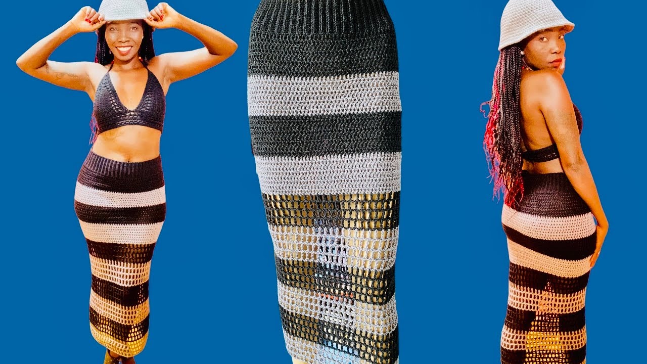How To Crochet Long Maxi Skirt | Free Easy Crochet Maxi Skirt Tutorial/Pattern #crochet #maxiskirt
