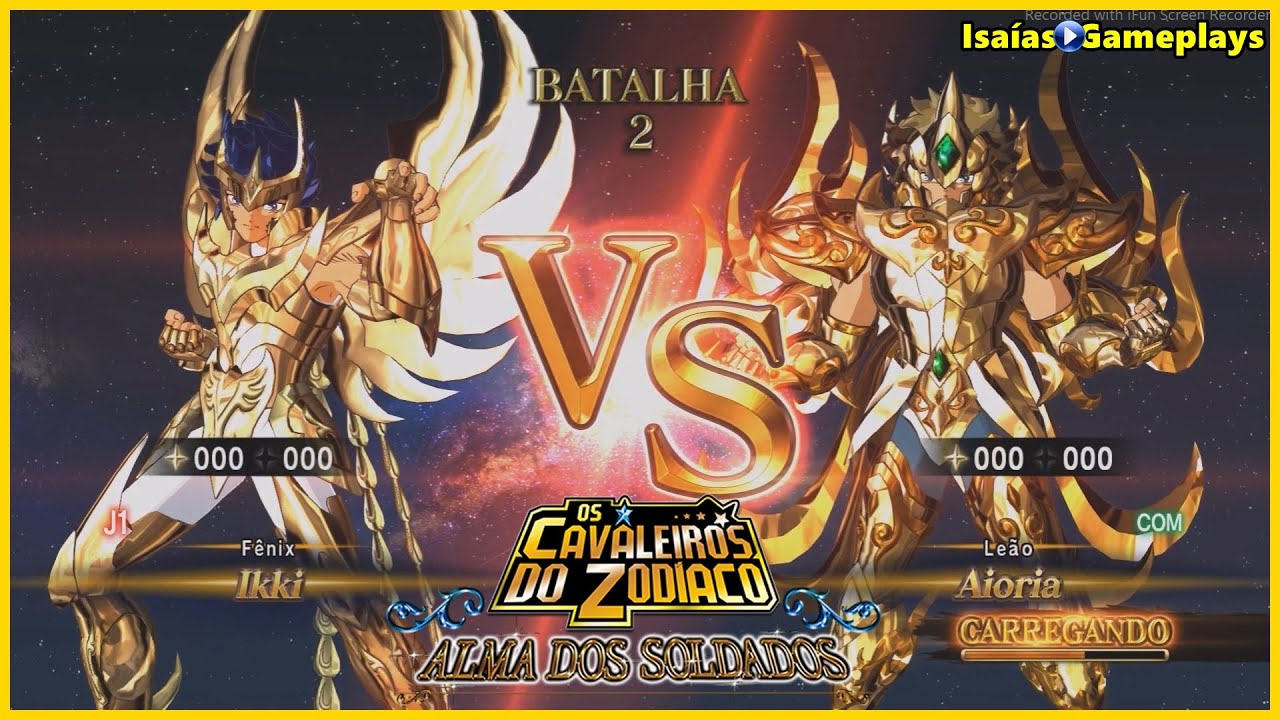 CDZ Alma dos Soldados - Ikki Armadura Divina de Fênix Vs Aioria Armadura Divina de Leão