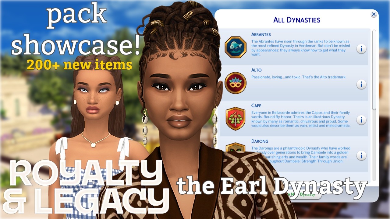 introducing the Earl Dynasty! ⭐️ ROYALTY & LEGACY LP (ep.1) ✦ sims with toll
