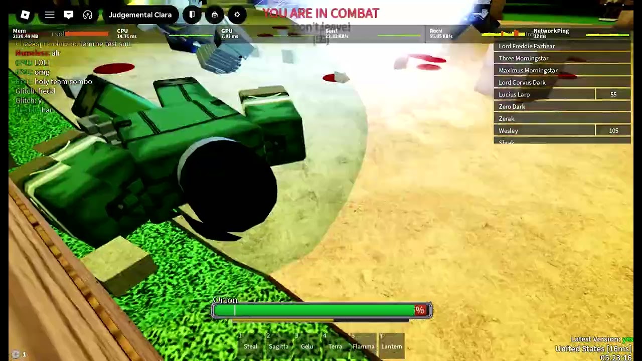 Roblox permafall broken arm gameplay