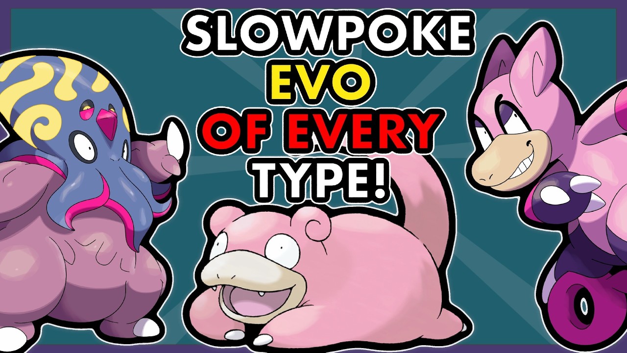 Creating a SLOWPOKE EVOLUTION of EVERY TYPE!