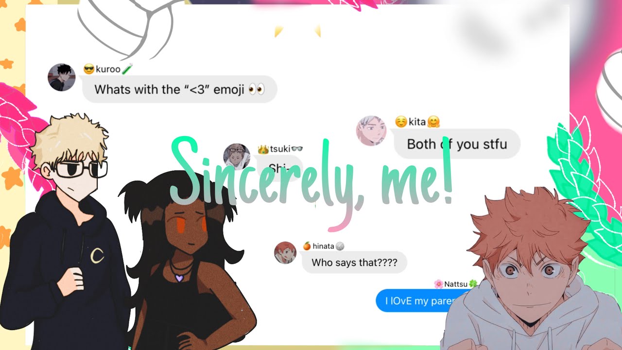 Sincerely, me || Haikyuu lyric prank || my oc 😬