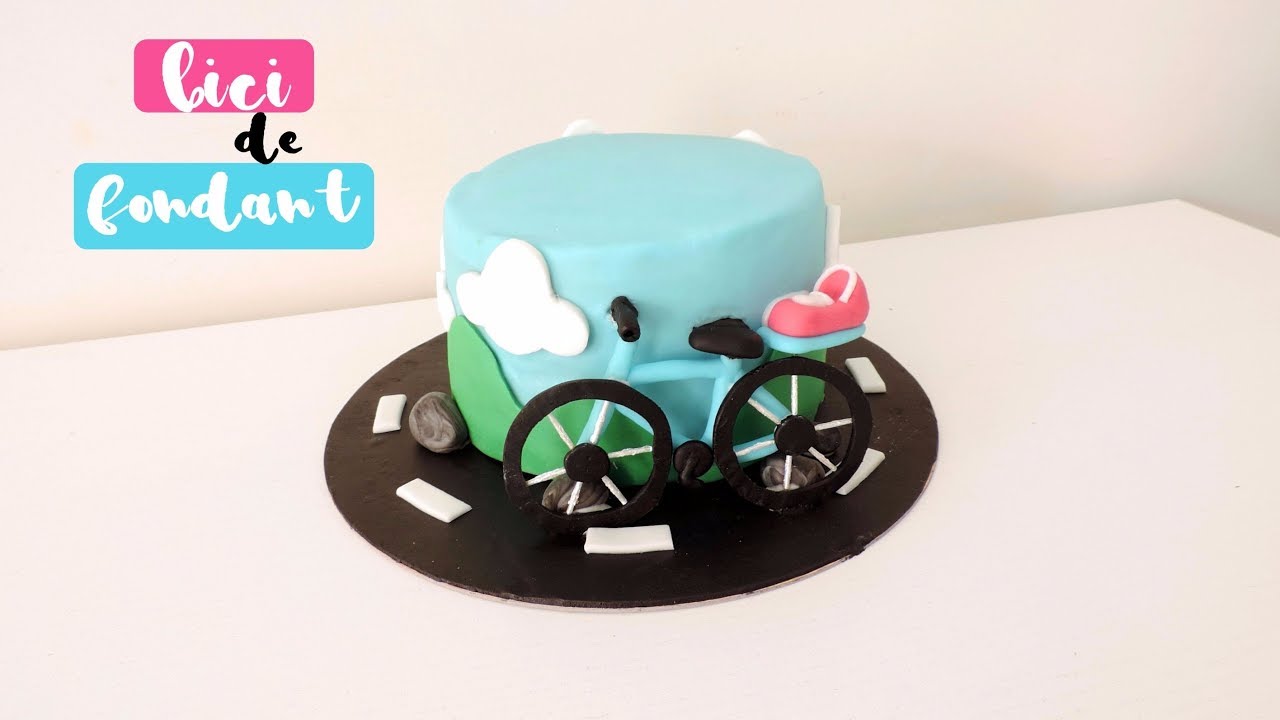 ¡Haz una bici con fondant!