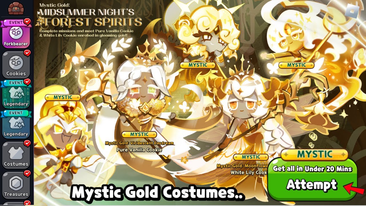 The MYSTIC GOLD GACHA! Can i get them all in under 20 mins?✨