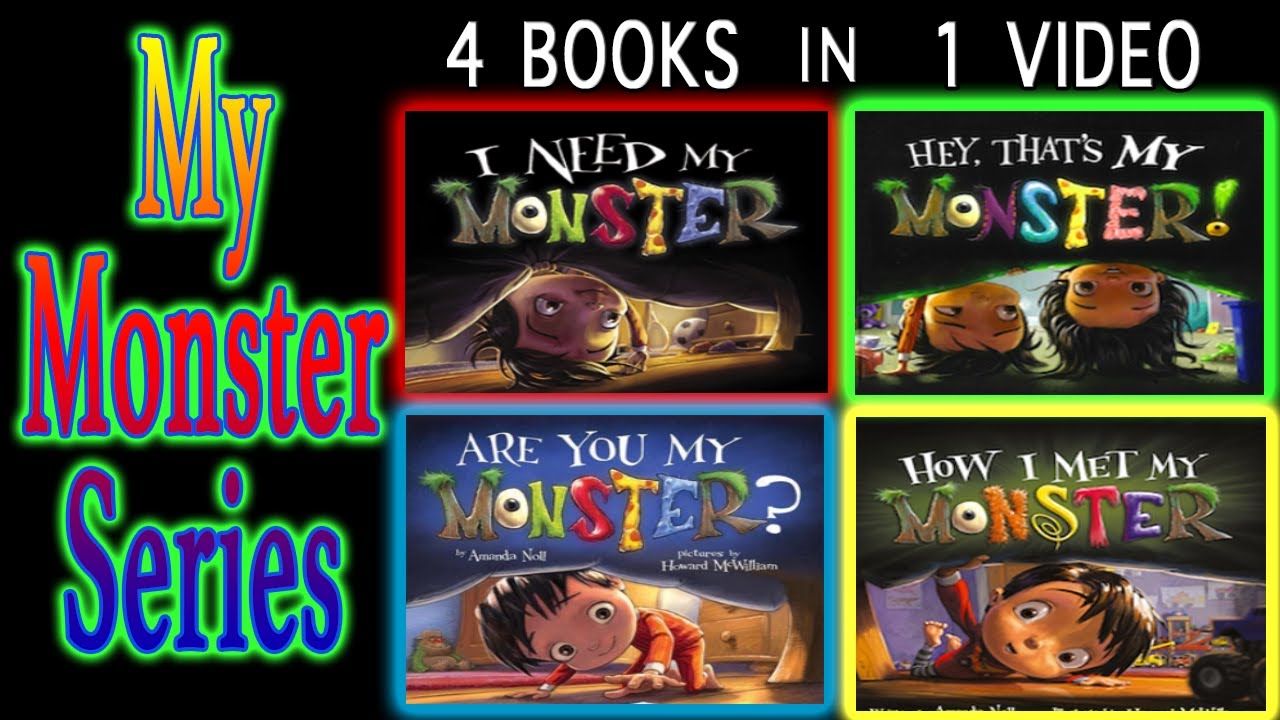🎃 Halloween Kids Book: I NEED MY MONSTER SERIES | 4 Books in 1 Video, by Amanda Noll