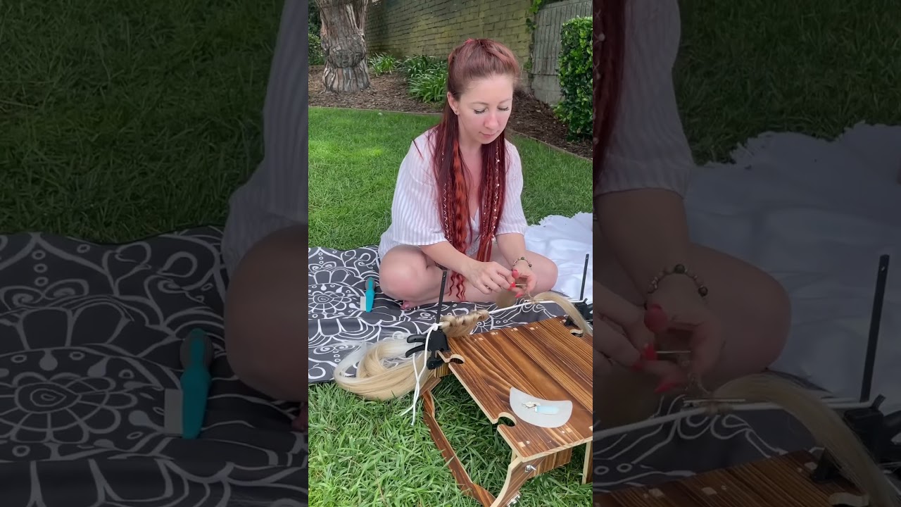 Making synthetic dreadlocks at the park in San Diego 🫶🏻 #dreadlocks #dreads #locs #bohohairstyle