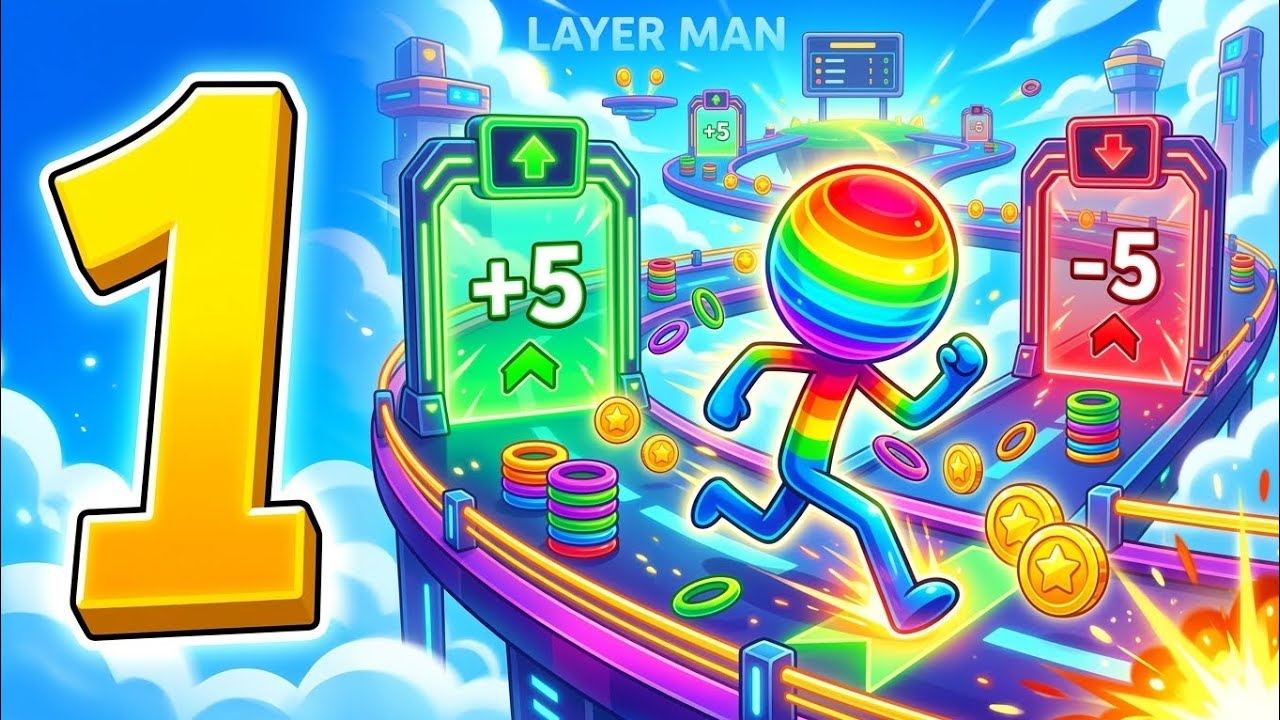 Layer Man Gameplay – Can I Reach the Final Level? Ultimate Stack Challenge