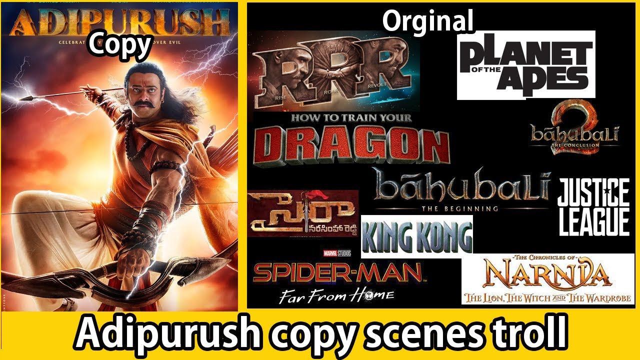 Adipurush copied scenes | Prabhas Adipurush VFX capied | Adipursh scenes trolls
