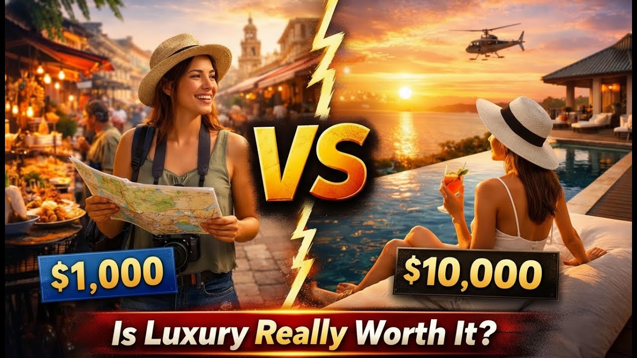 $1,000 vs $10,000 Vacation — Is Luxury Really Worth It.
