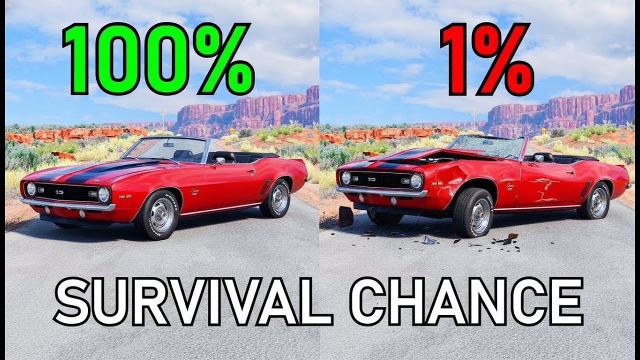 Realistic Survival Challenge Compilation  BeamNG drive #01 ✅