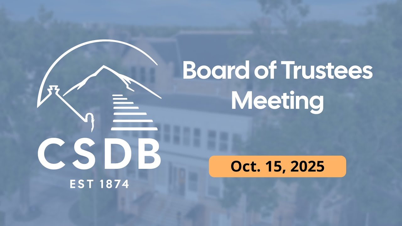 CSDB Board of Trustees - Oct. 15, 2025