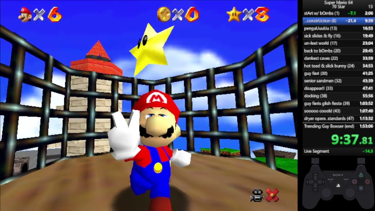 [700⭐/700⭐]✨190 Hours, 1:48 PB! [mario64] [70star] [700star]