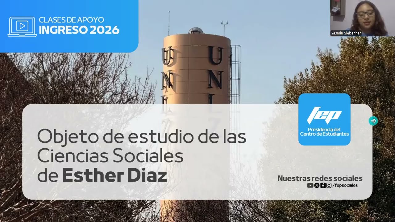 OBJETO DE ESTUDIO DE LAS CIENCIAS SOCIALES- Clases de apoyo ingreso 2026