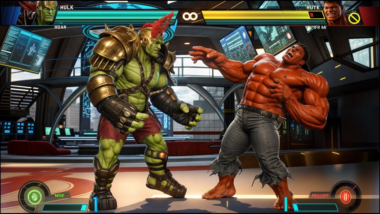 GLADIATOR HULK VS RED HULK