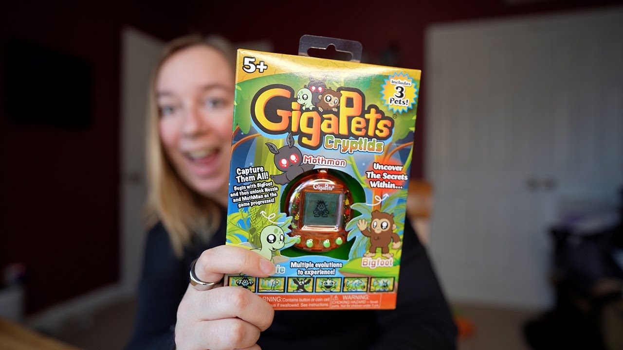Unboxing GigaPets Cryptids: Bigfoot, Nessie, and Mothman Gameplay Review!