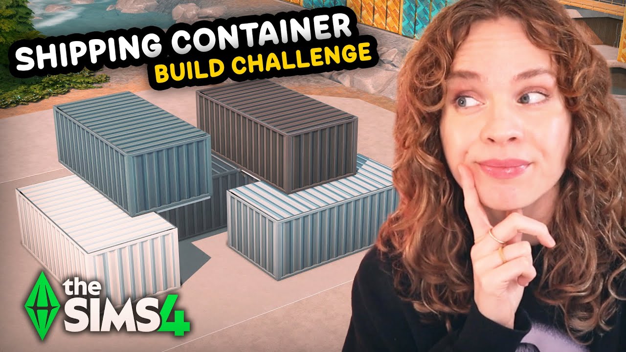 I  turned 5 SHIPPING CONTAINERS into a family home in The Sims 4