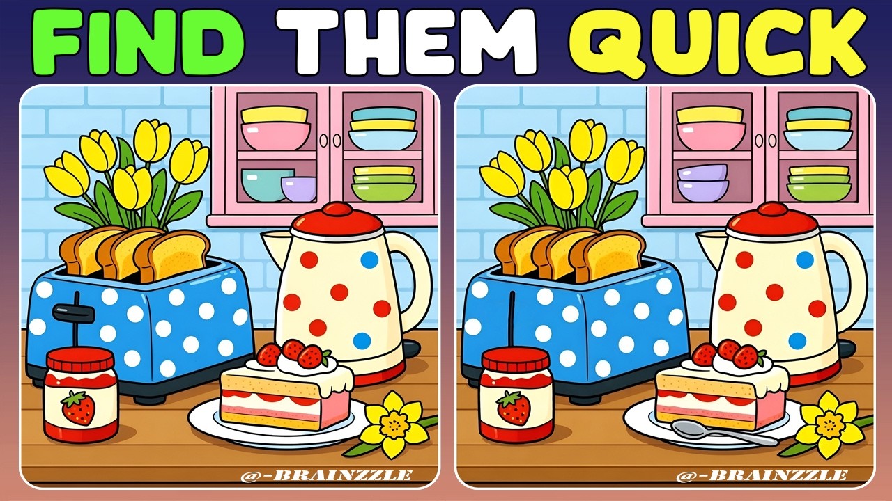 Найдите 3 отличия: Сможете ли вы решить все до истечения времени? [Найдите отличия]