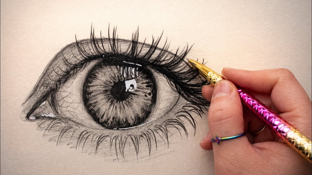 Realistic Eye Drawing Tutorial for Beginners & Advanced Artists