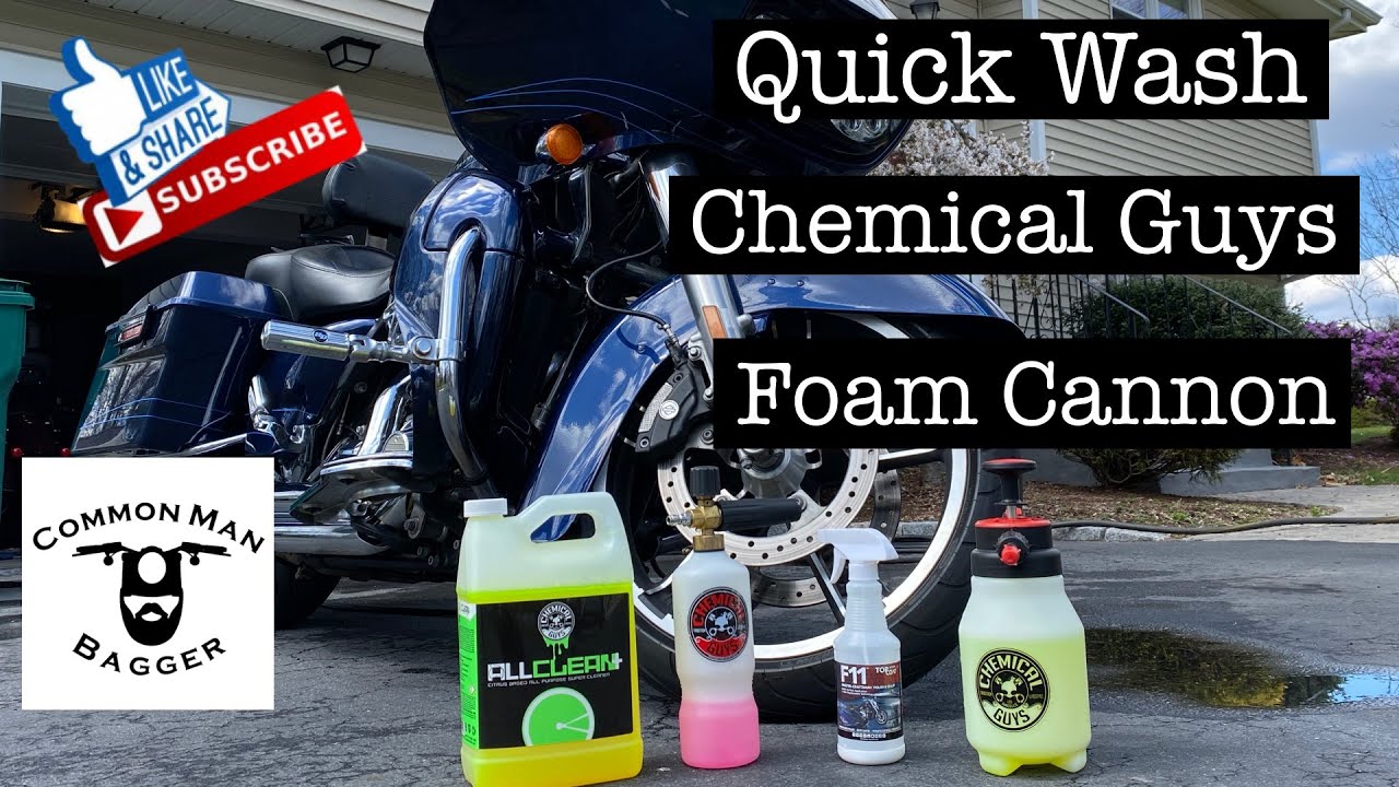 Harley Quick Wash with Chemical Guys Foam Cannon
