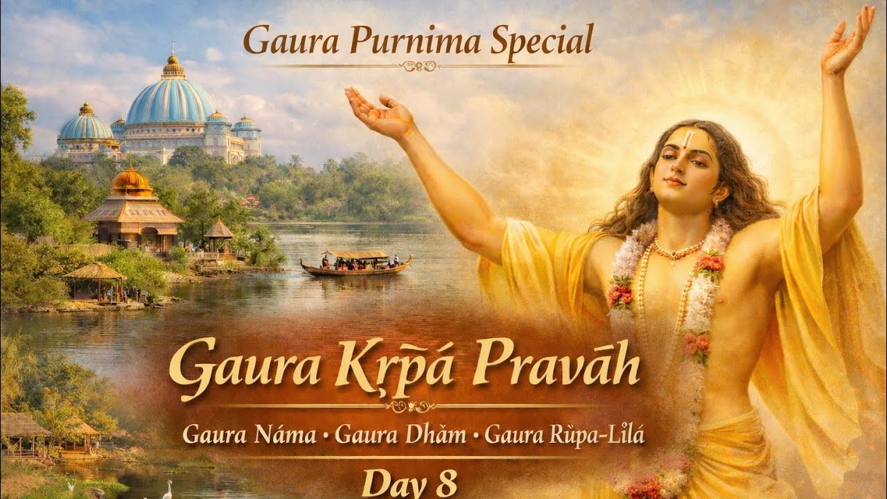 🌸Gaura Purnima Special  day 8 🌸 Gaura Kṛpā Pravāh /Gaura Nāma /Gaura Dhām / Gaura Rūpa-Līlā . 