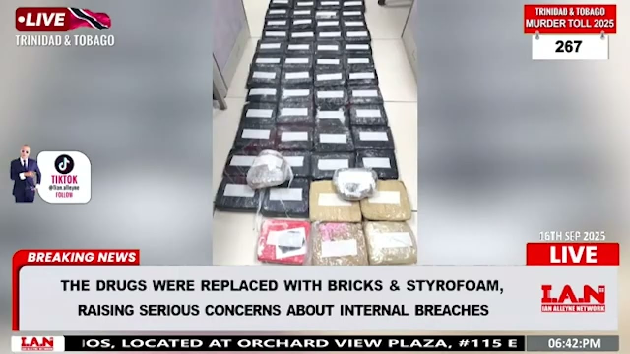 20kgs of marijuana stolen at Property Room, replaced with Styrofoam- Ian outside Barataria P/Station