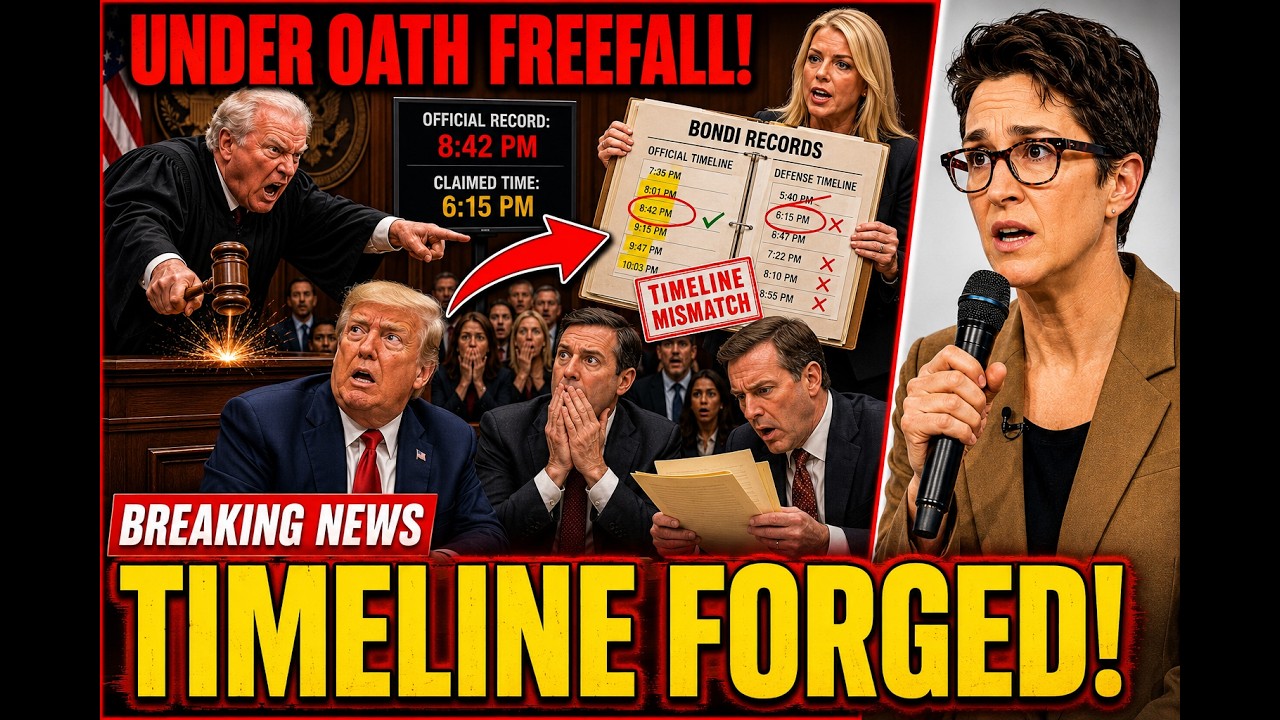 UNDER OATH FREEFALL! Furious Judge Exposes Trump's Forged Timeline Using Bondi's Records!