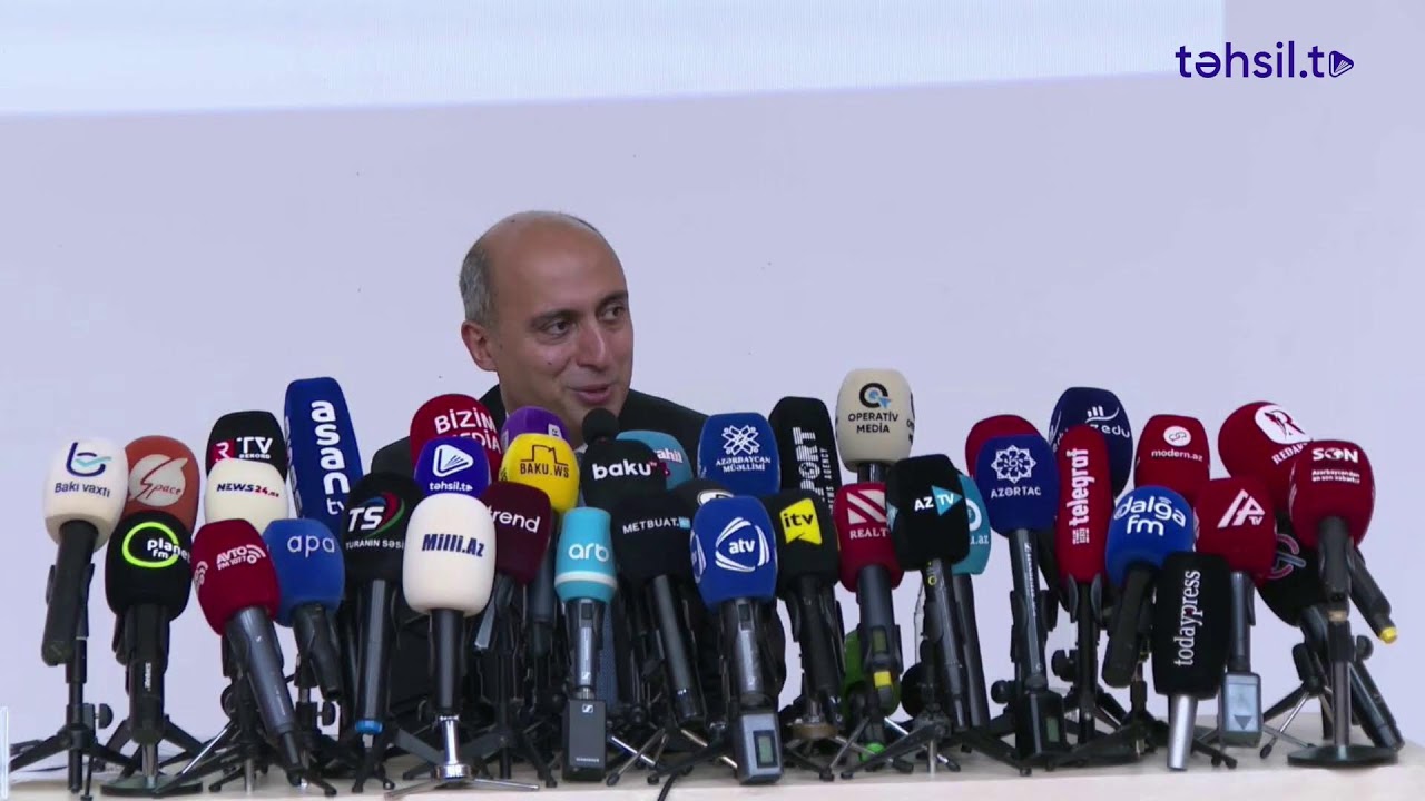 Elm və təhsil naziri Emin Əmrullayevin yeni tədris ilinə dair media &uuml;&ccedil;&uuml;n brifinqi