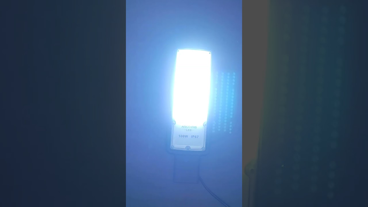Lumin&aacute;ria de Poste Microled SLIM 100W Arco &Iacute;ris Led - 84300 #arcoirisled #ilumina&ccedil;&atilde;o