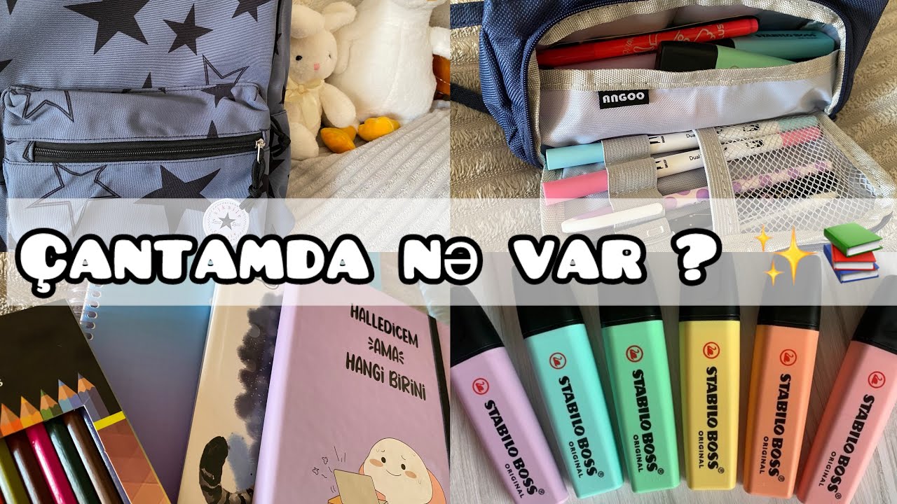 ÇANTAMDA NƏ VAR ? ✨📚