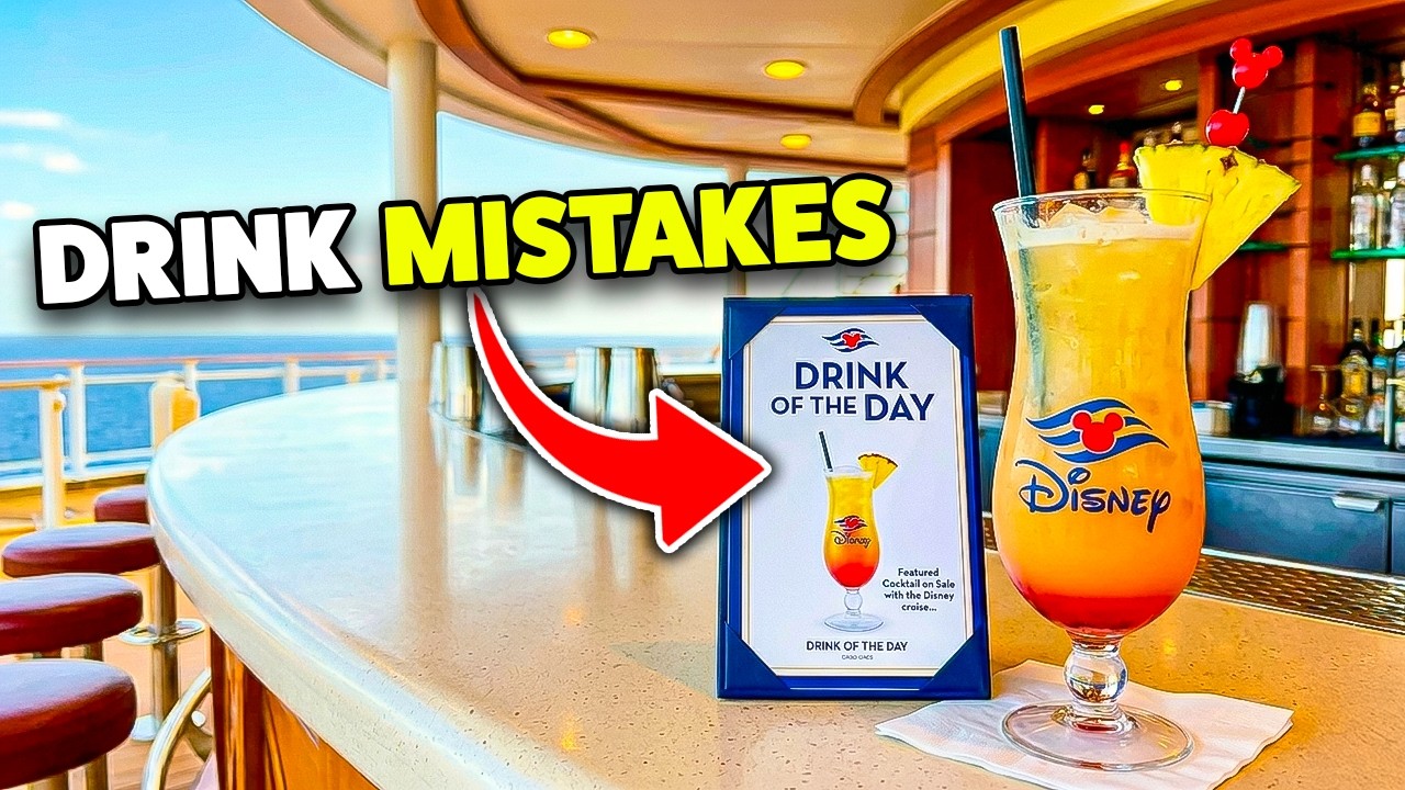 10 DRINK Mistakes Disney Cruise Newbies Make!