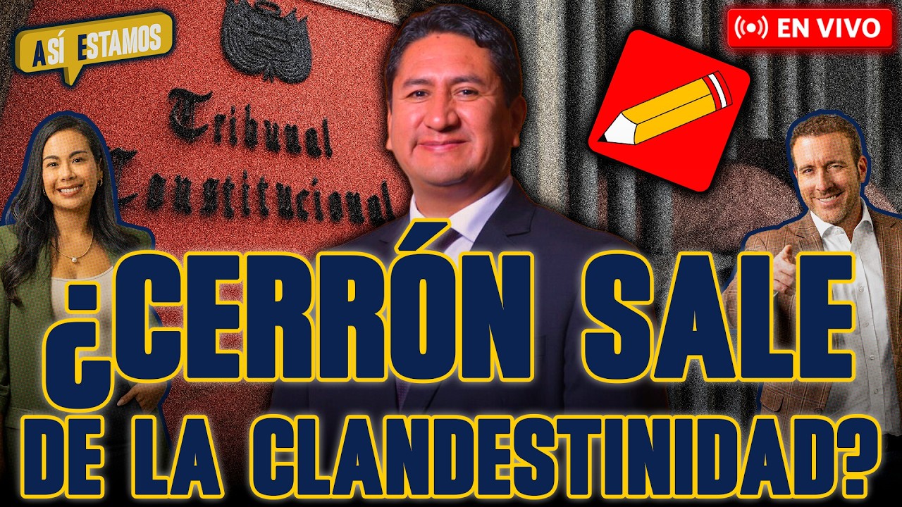 🚨 #ENVIVO | ¡VLADIMIR CERRÓN ACUDE AL TC PARA QUE ANULE PRISIÓN PREVENTIVA EN SU CONTRA! #ASÍESTAMOS