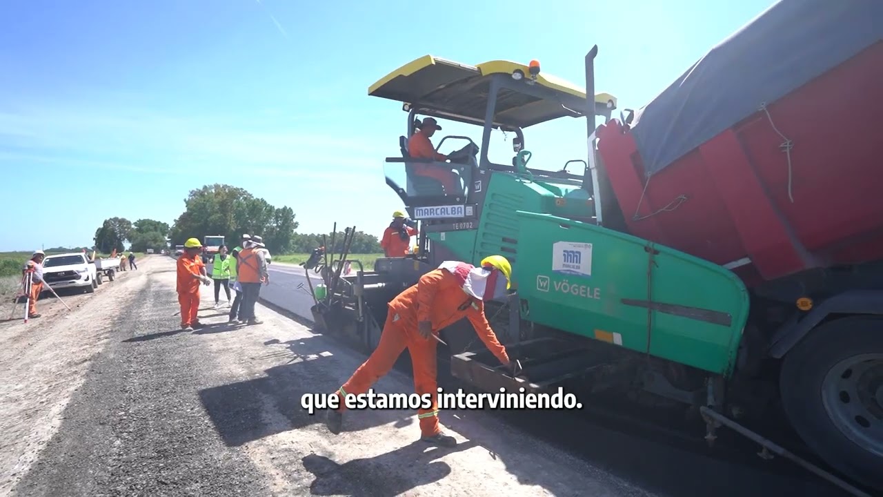Avanza la obra de repavimentación de la Ruta Provincial Nº 51