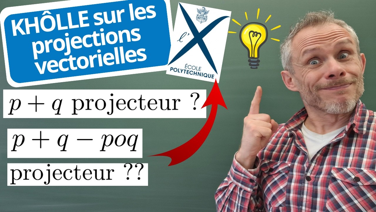 2 exercices théoriques sur les PROJETEURS (sup/L1)