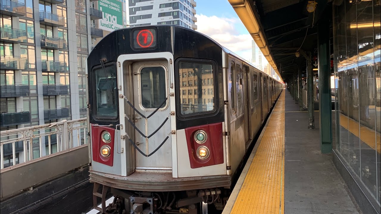 Flushing-Main St Bound 1999 & 2001 Kawasaki Converted R142A/R188 7 Local Train At Queensboro Plaza