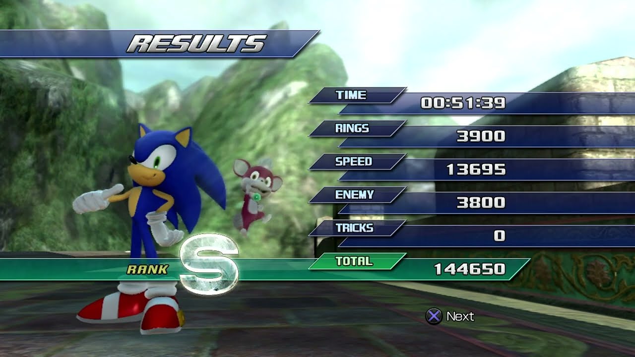 Sonic Unleashed (PS3) Dragon Road (Day) Act2 Basic Speedrun 00:51:39