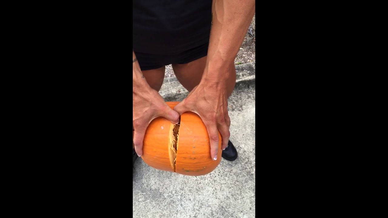 Kortney Olson Thigh Squeeze: Pumpkin ! Watermelon was getting boring. What shall we do next kids?!