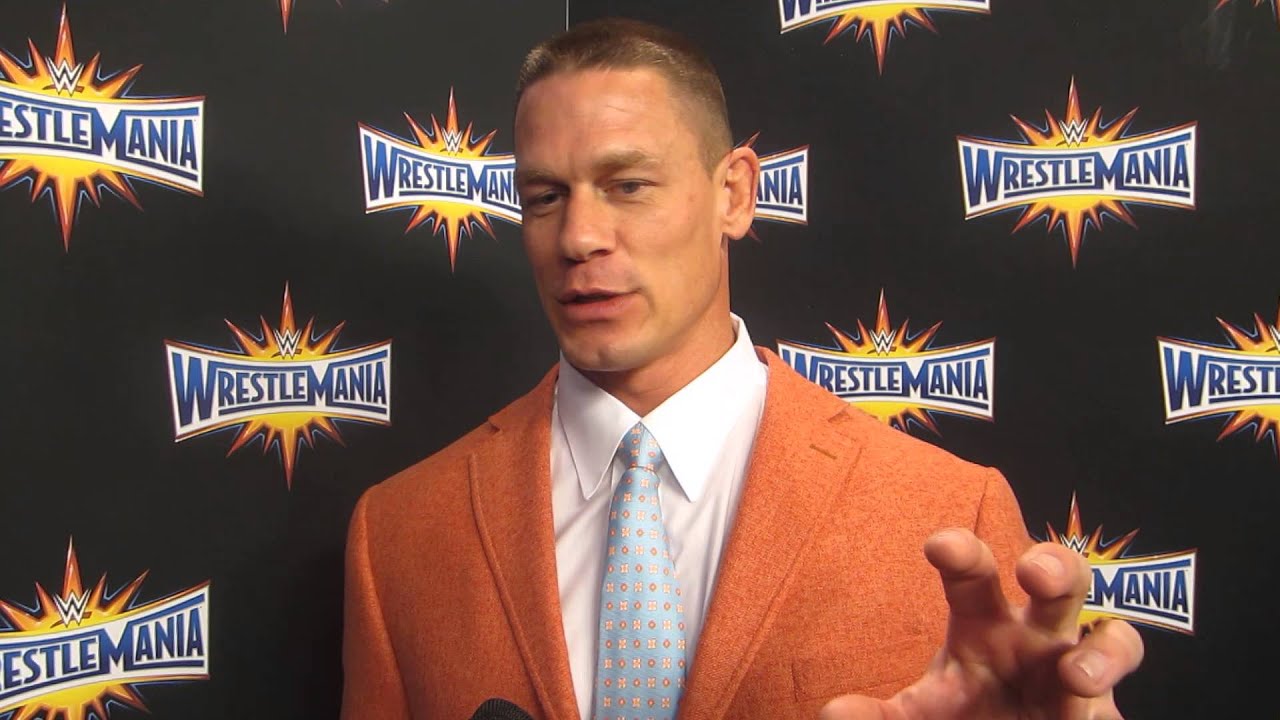 John Cena at WWE WrestleMania 33 Press Conf. in Orlando March 2016