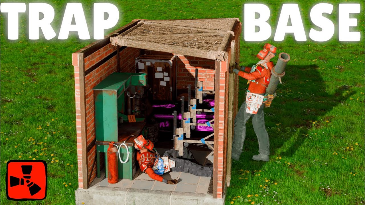 TRAP BASE İLE TÜRKLERİ ÇILDIRTTIM! | Rust Türkçe Solo
