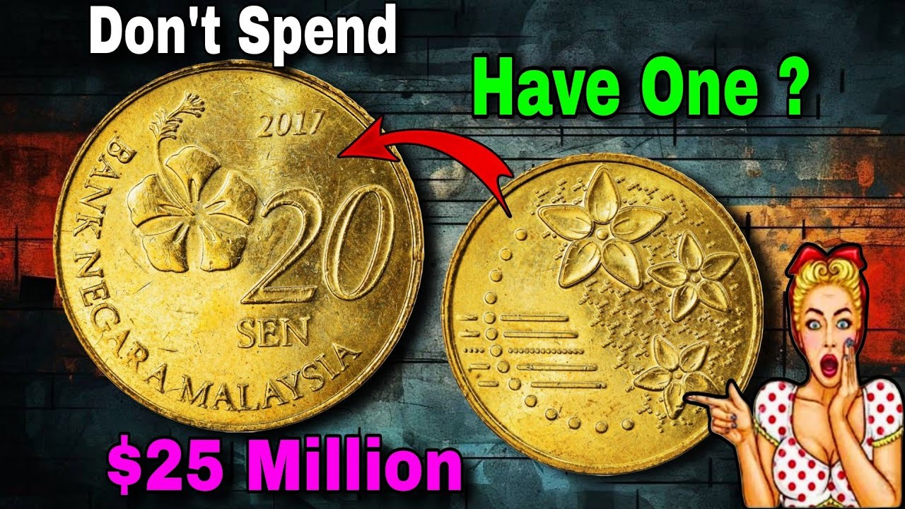 Rare Coins 20 sen of Malaysia 2017 most valuable Old Coins for Numismatics, Coins worth Million