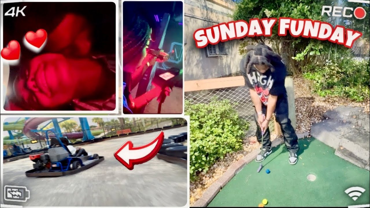 WE WENT GO CARTING & MINI GOLFING  “ DATE NIGHT”| SUNDAY FUNDAY VLOG