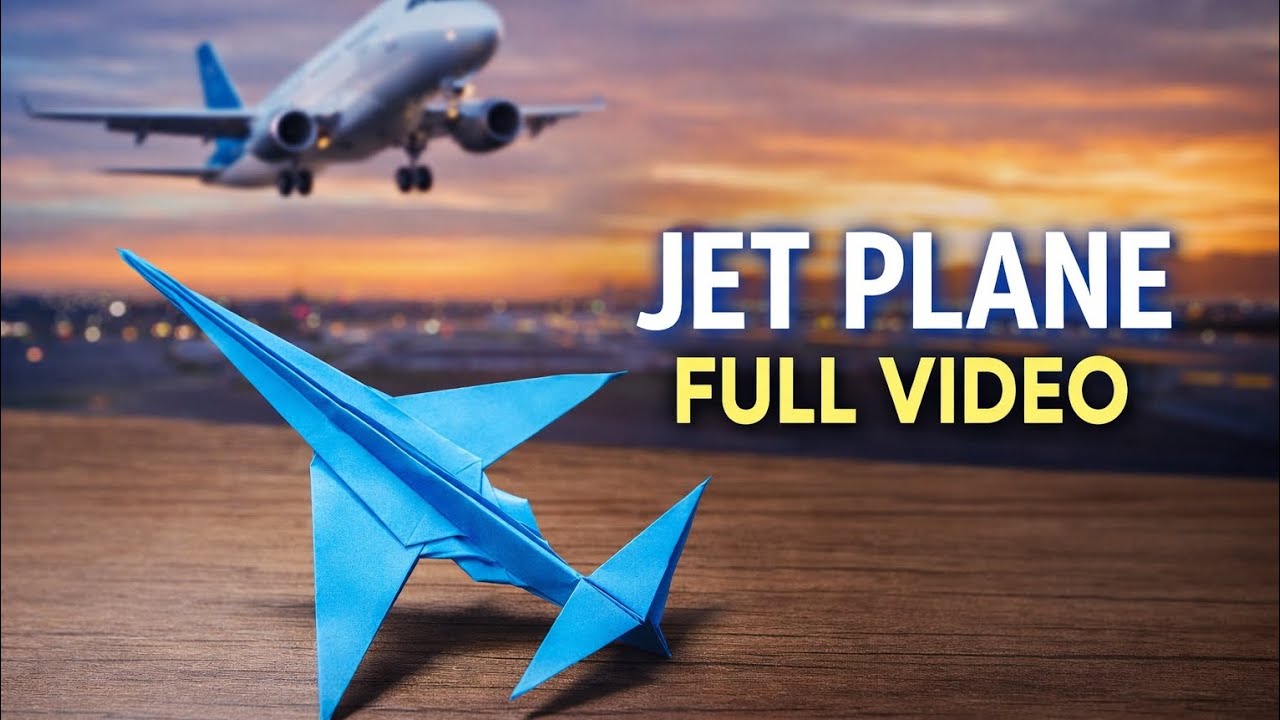 Origami Jet Plane ✈️ | Step by Step Tutorial