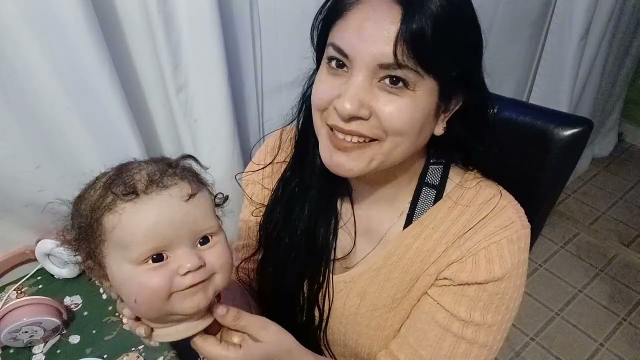 Injerto de pelo en bebé reborn, kit maddie Solecitos Reborn 
