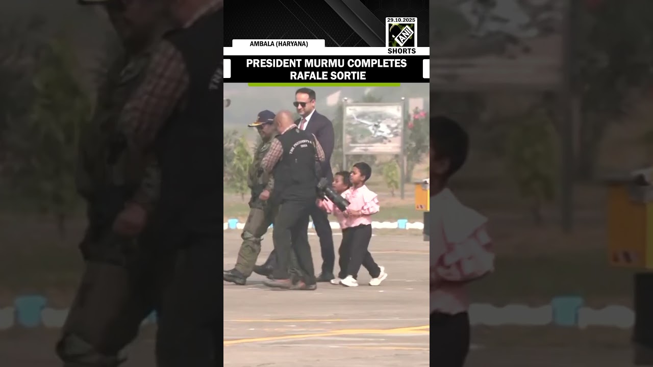 President Droupadi Murmu completes Rafale sortie, lands at Ambala Air Force Station