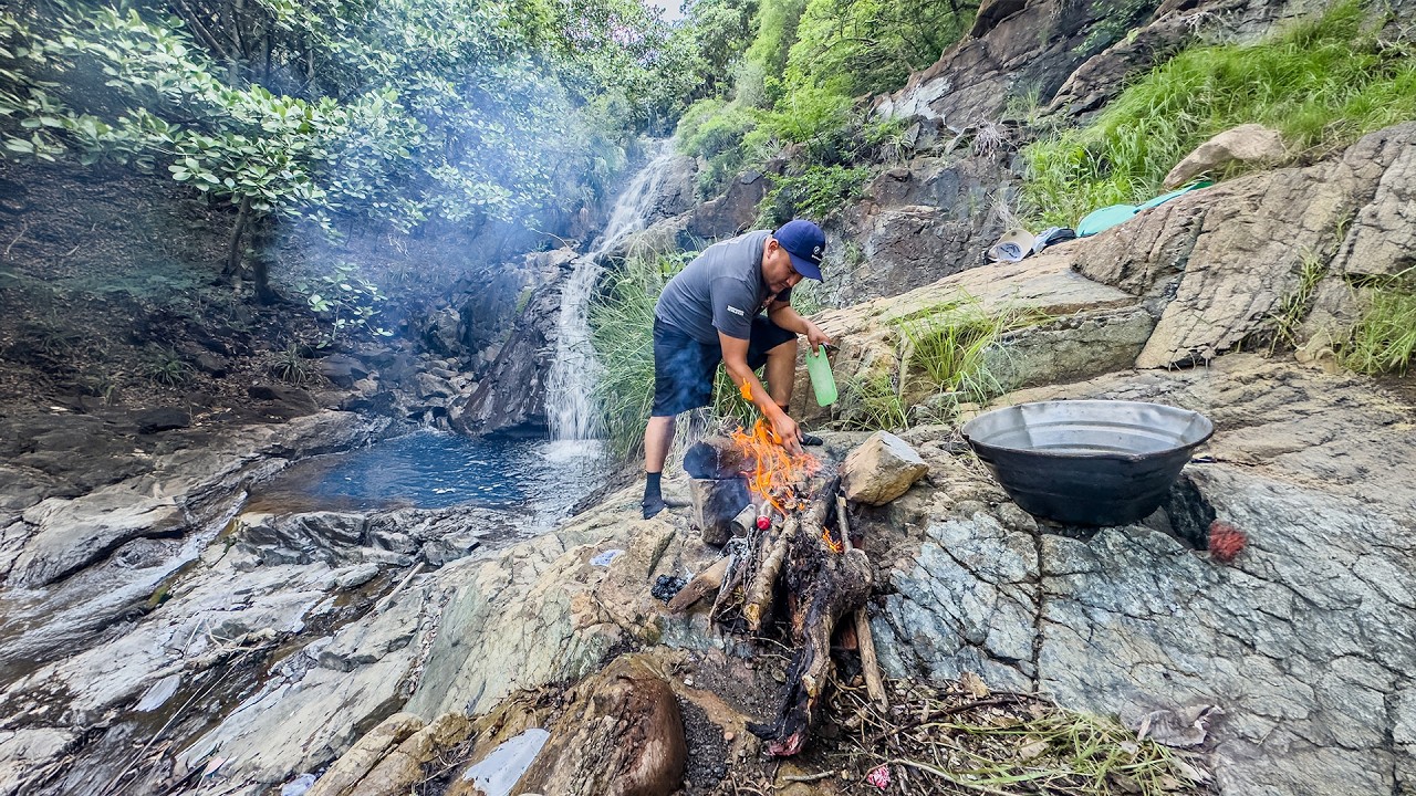 Pesca y cocina en busca de guapotes gigantes en un Hermoso lugar de Guatemala