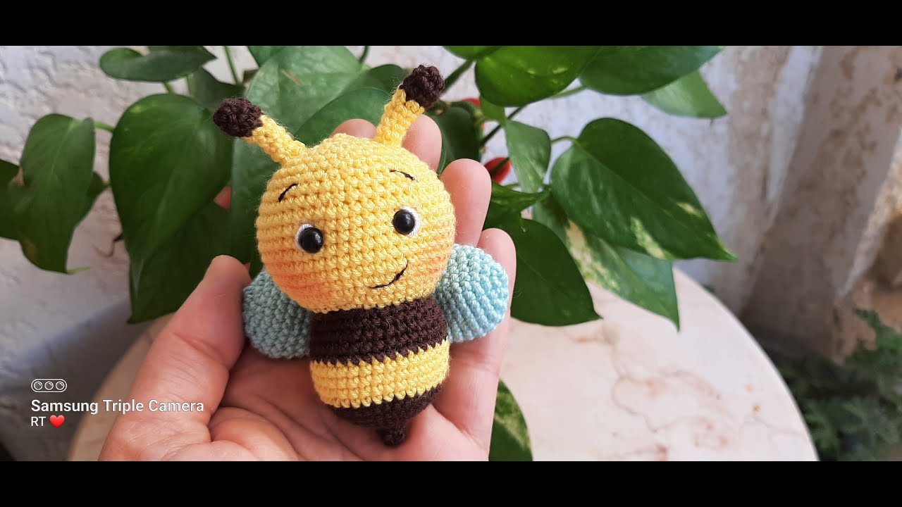 #نحلة_اميجرومى_ميدالية🐝❤Amigumi bee