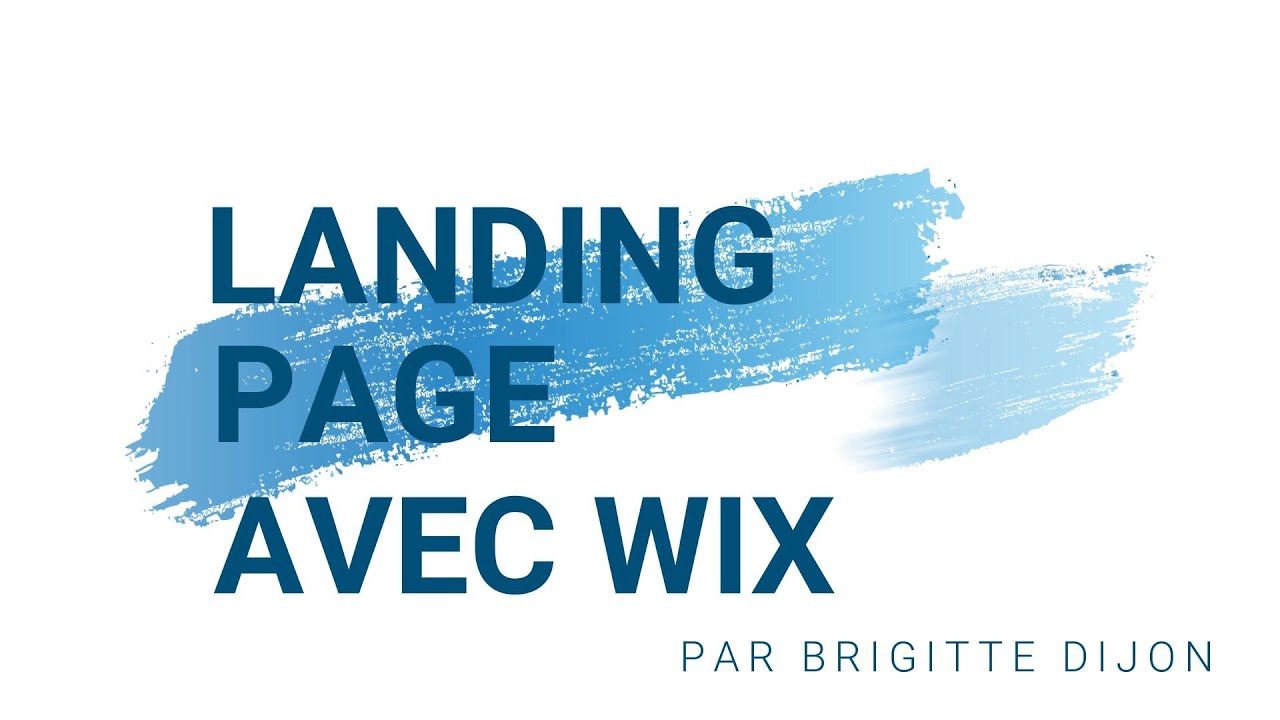 Créer une landing page sur Wix