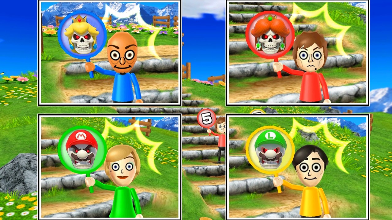 Wii Party Epic Minigames Battle - Tung Sahur Vs Pierre Vs Alisha Vs Takumi (Master Difficulty)