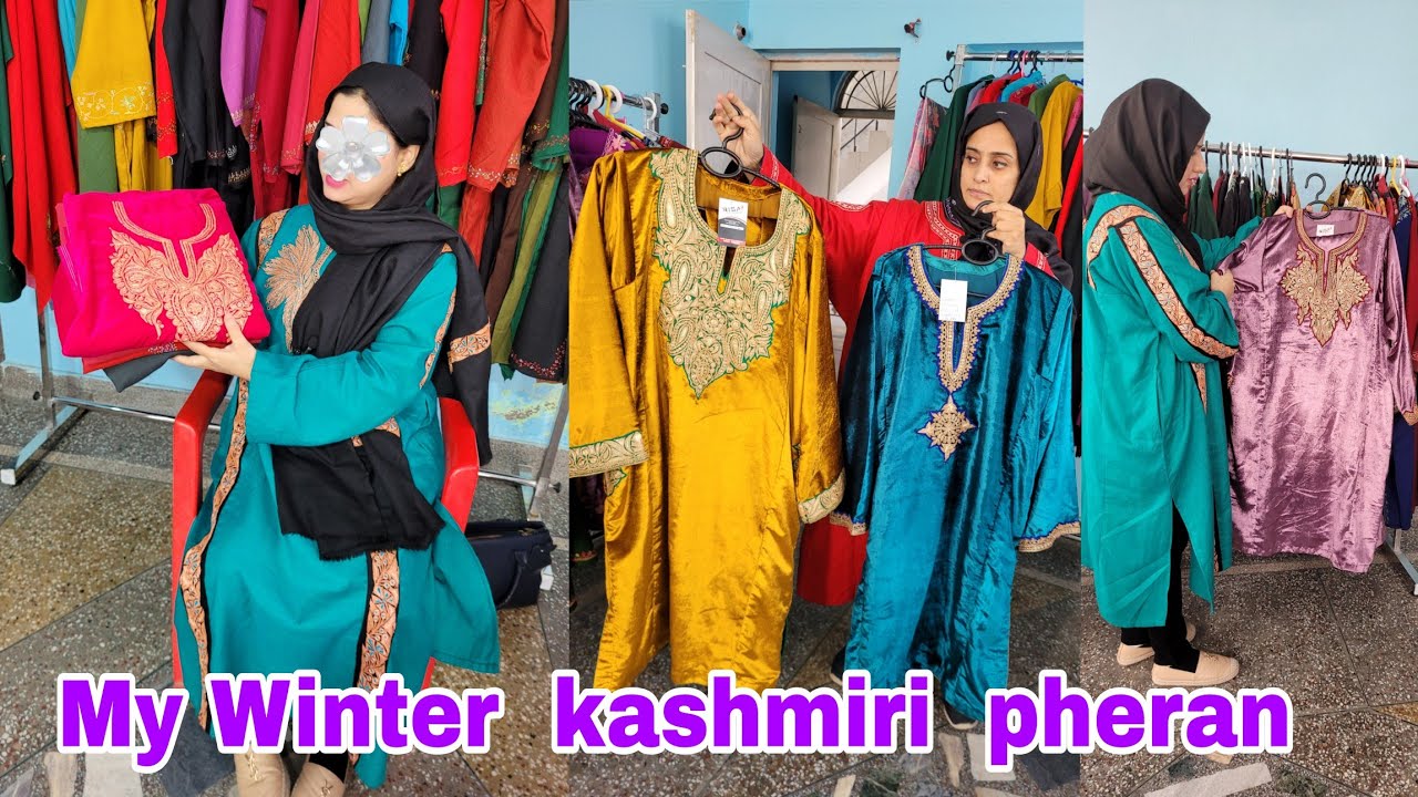 Winter  kashmiri  pheran collection🤩 trending  winter  dress design - my winter collection 