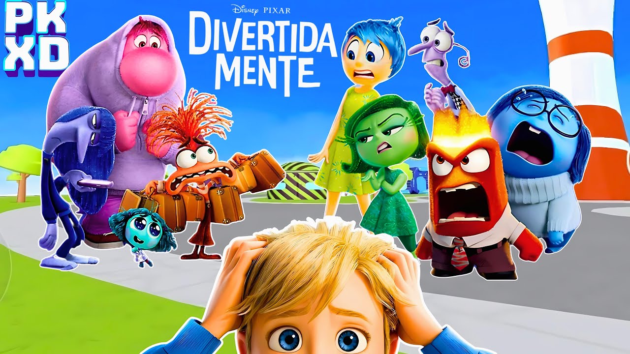 DIVERTIDAMENTE 2 O FILME NO PK XD (Inside Out 2) - Estevão, Milla e Milly 